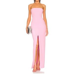 Revolve Solace London Bysha Maxi Dress gown in bubblegum pink